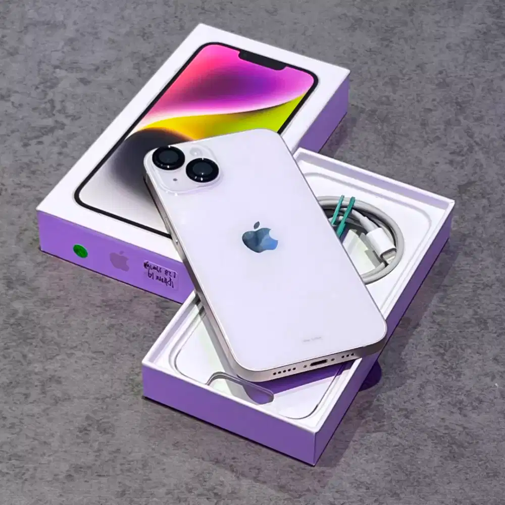 iPhone 14 128 iBox garansi on like new!!!