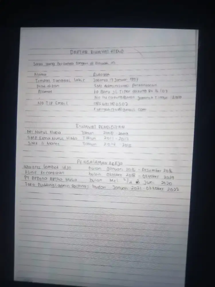Lagi nyari kerjaan