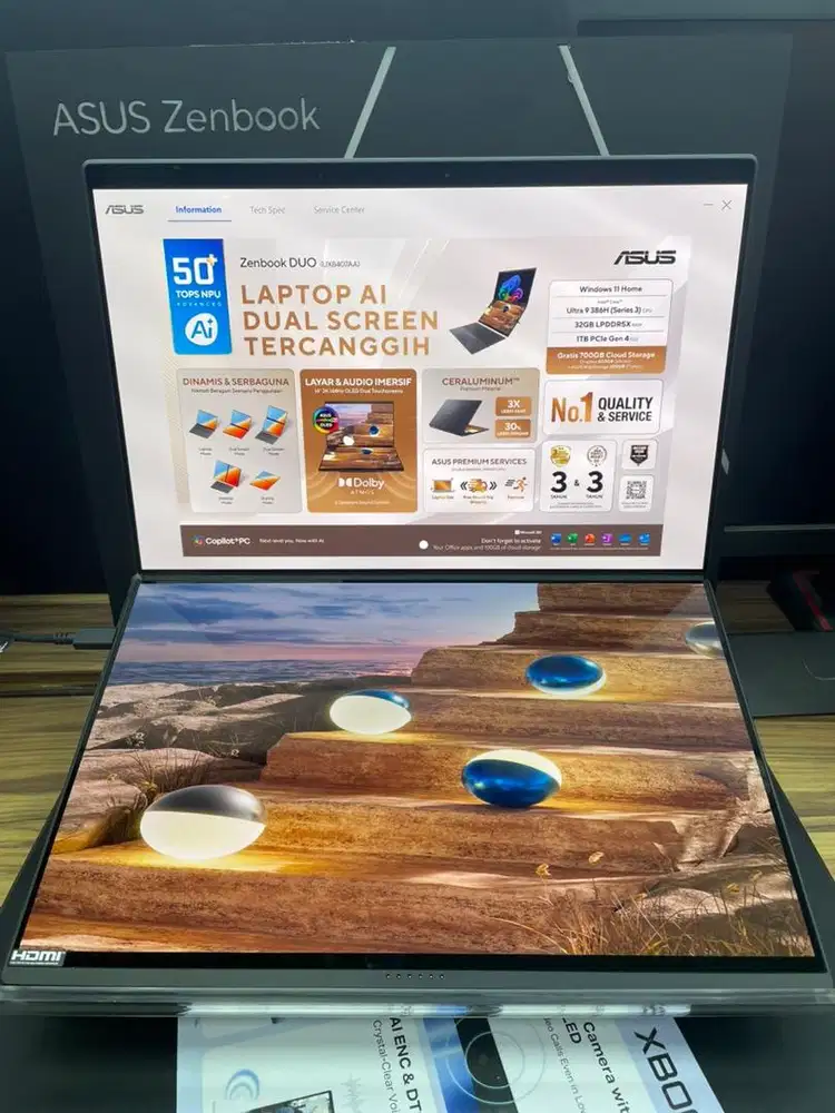 ASUS Zenbook Duo UX8407 | Bisa Cicilan Home Credit | Proses Cepat