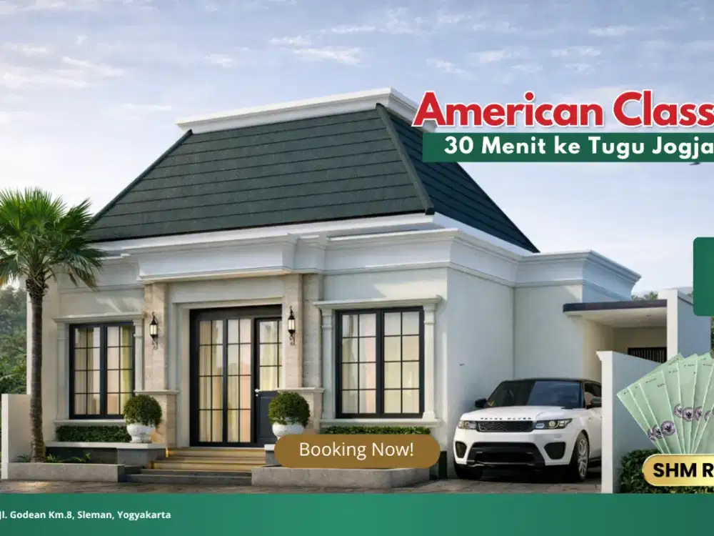 Dijual Rumah Mewah American Classic SHM dekat Tugu Jogja