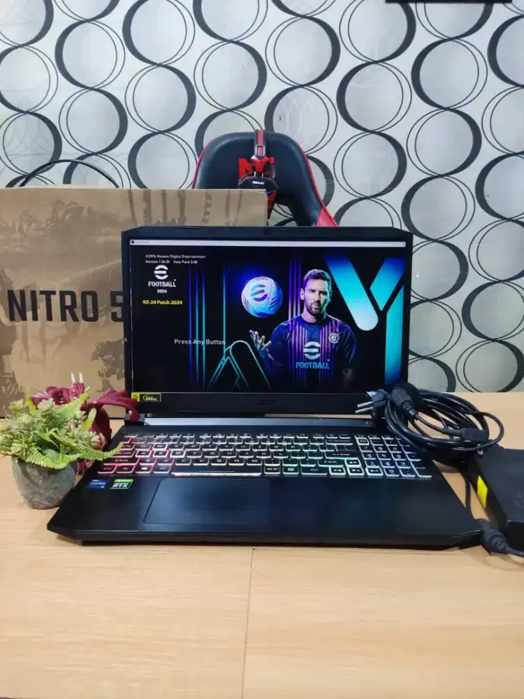 Laptop Gaming Acer Nitro Fulset RTX 3050 16/512GB Siap COD