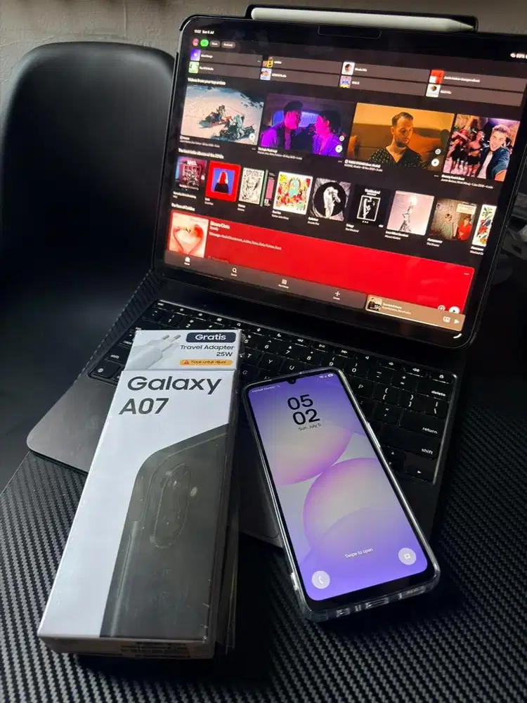 Samsung Galaxy A07 4/64 Balack Garansi Juni 2027 (Baru 1 Bulan)