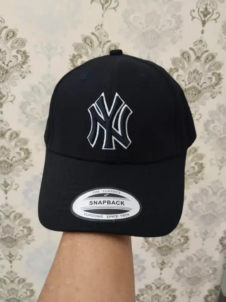 Topi Baseball NY Bordir Import
