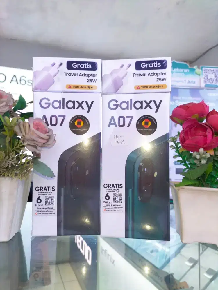 Samsung A07 4+4/64gb resmi segel