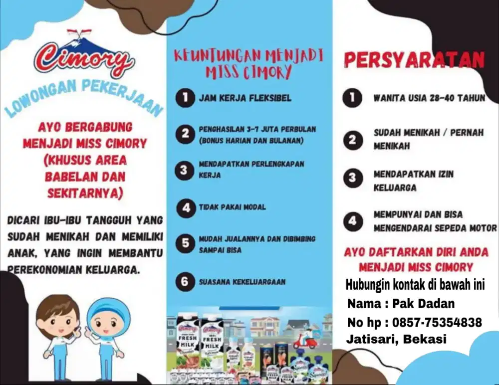 Lowongan kerja sales marketing cimory