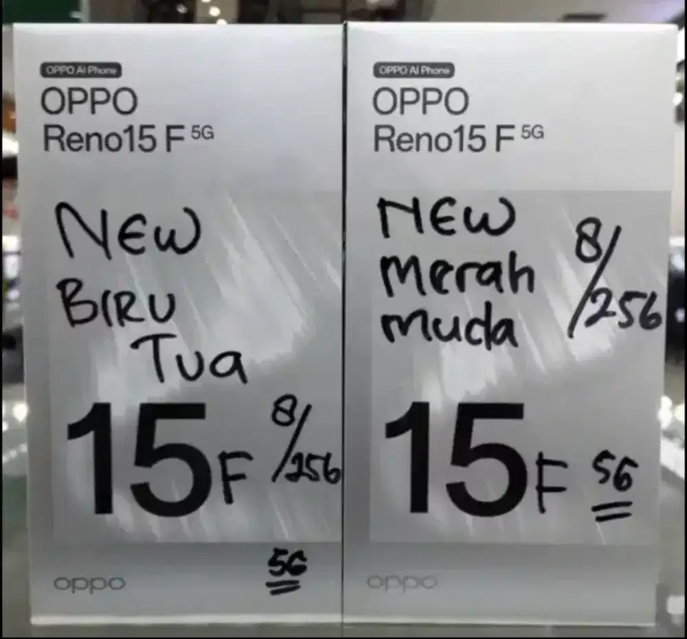 OPPO Reno 15F 5G 8/256 - 12/256 BNIB Garansi Resmi Indonesia