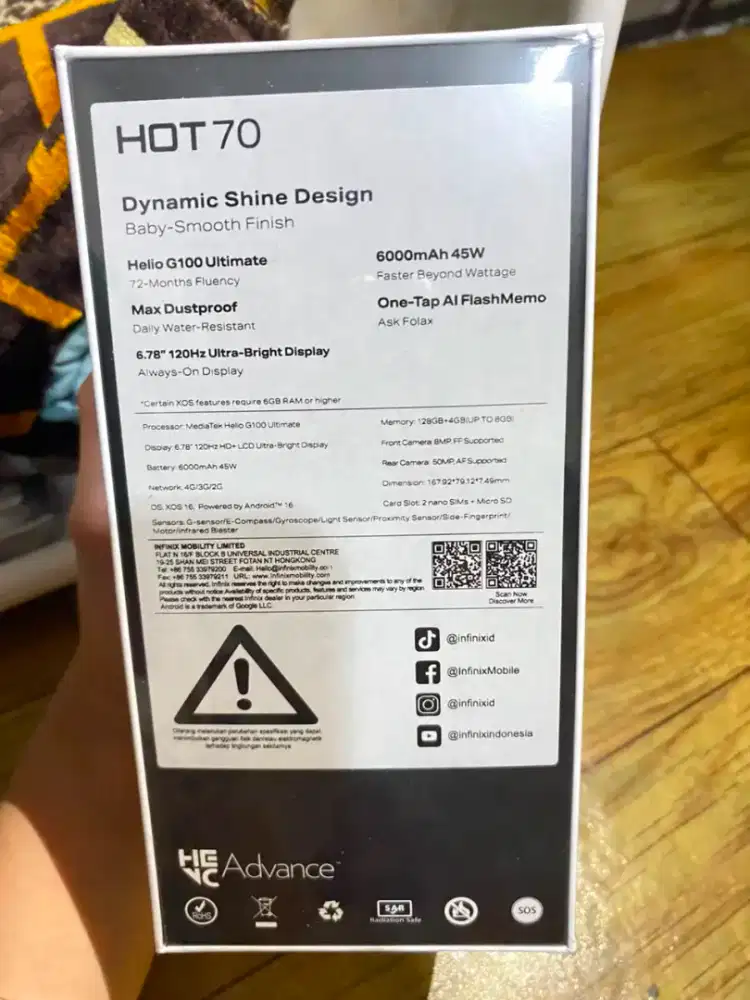 JUAL MURAH INFINIX HOT 70 NEW