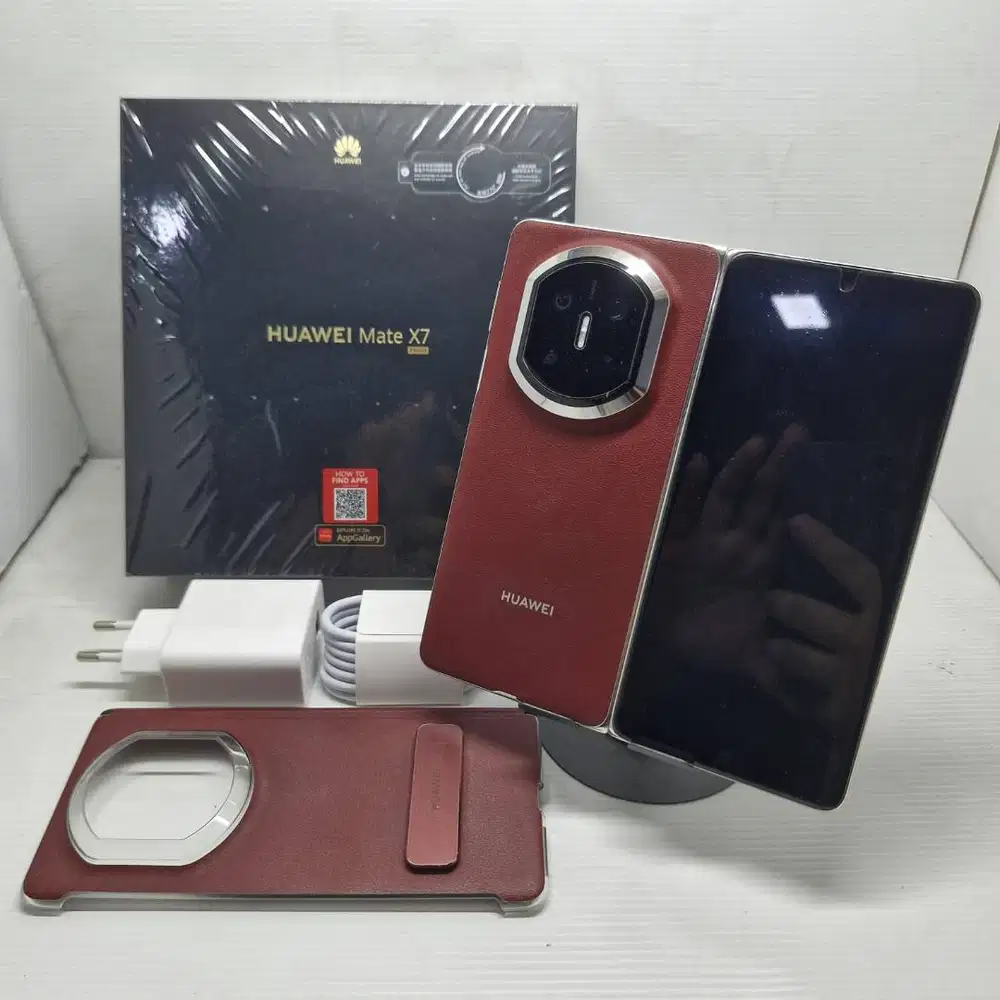 LIKE NEW 99% GRESS HUAWEI MATE X7 X MAGE 16/512 NEBULA RED   FULLSET