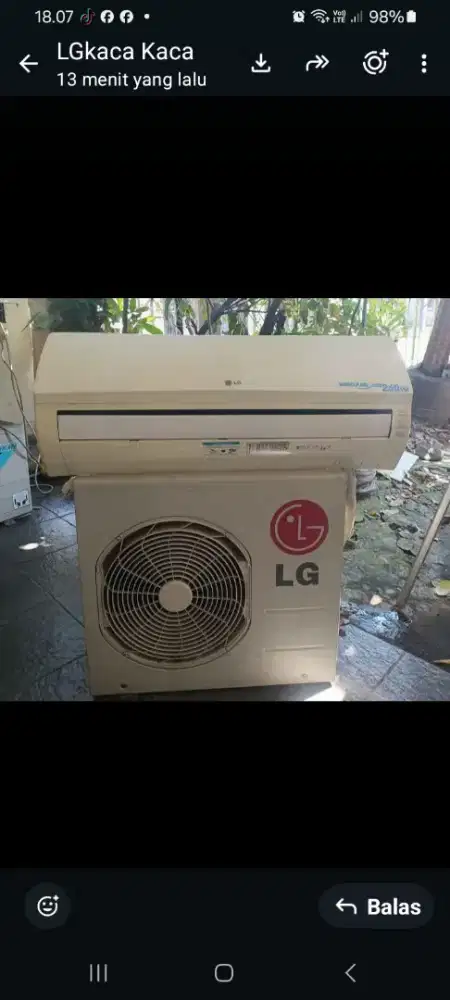 Jual ac  lg hercules 1/2pk lowwat 330 watt kondisi 95% ori semua