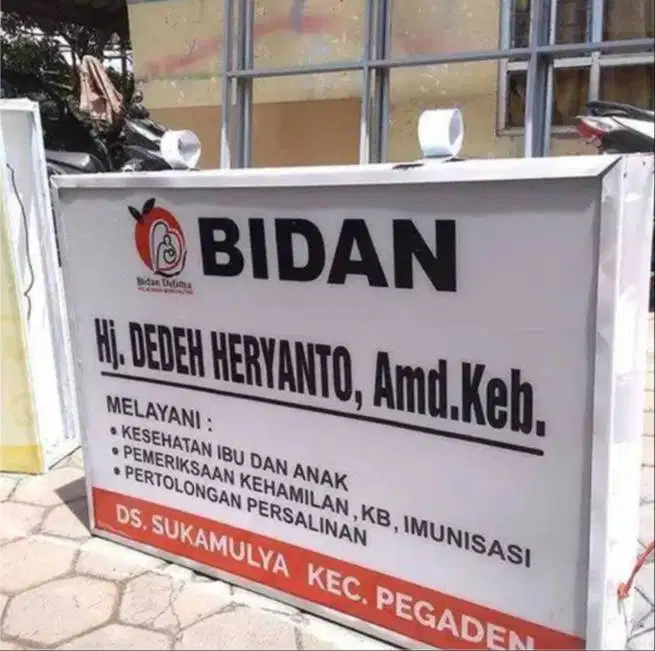 NEONBOX KLINIK APOTEK REKLAME Huruf Timbul Papan Nama Acrylic & STIKER