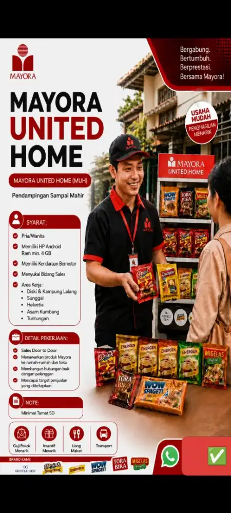Lowongan Kerja Sales Home MAYORA