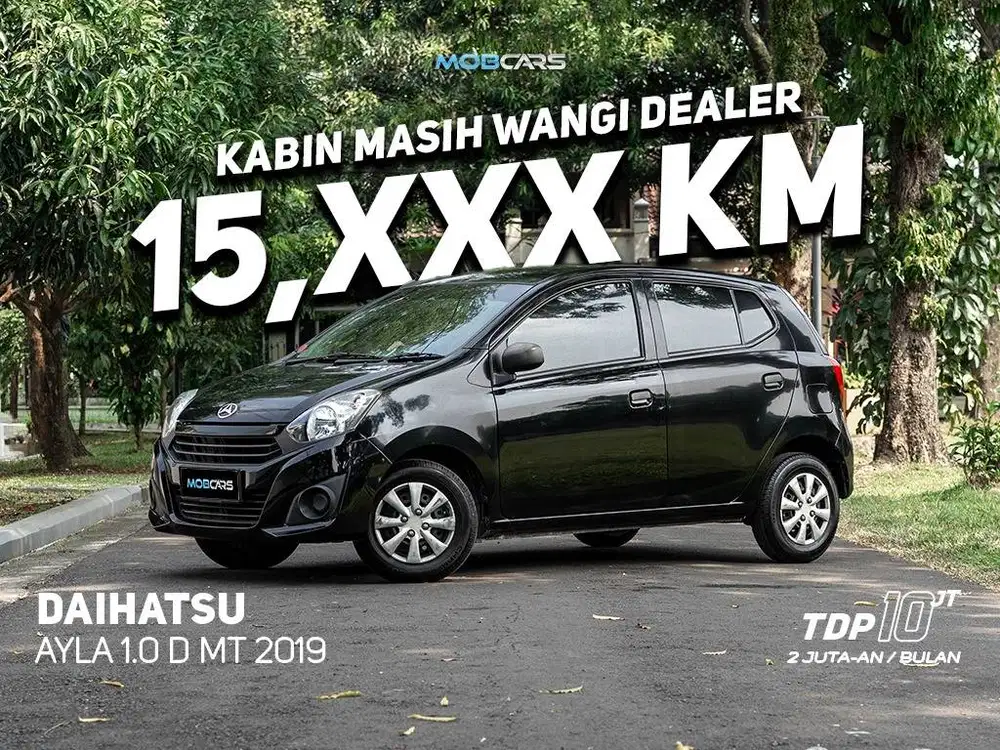 FREE BBM FULL TANK & E-TOLL 1JT AYLA 1.0 D MT MANUAL 2020-2019 HITAM