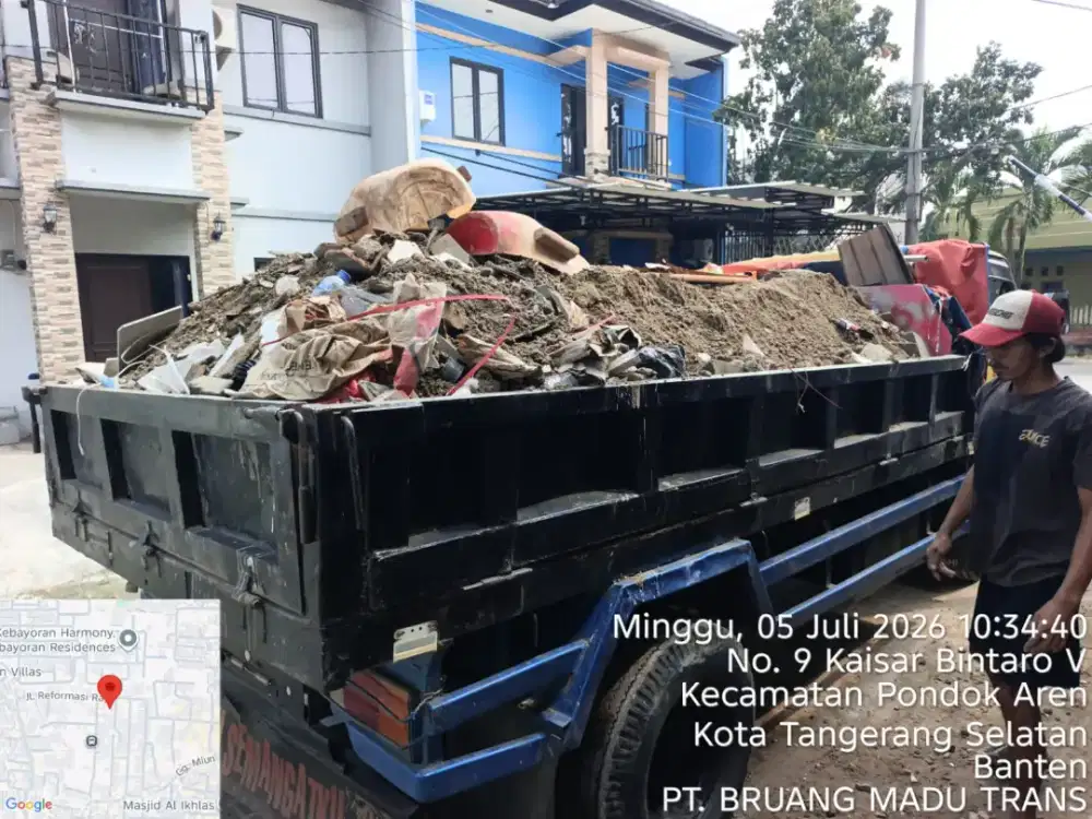 Jasa buang puing dan pengurugan