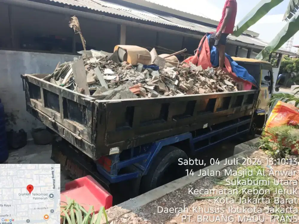 Jasa buang puing dan pengurugan