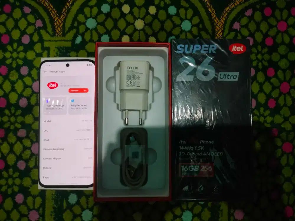 Itel S26 Ultra 8+8/256GB Fullset ( Garansi Mei 2027 )