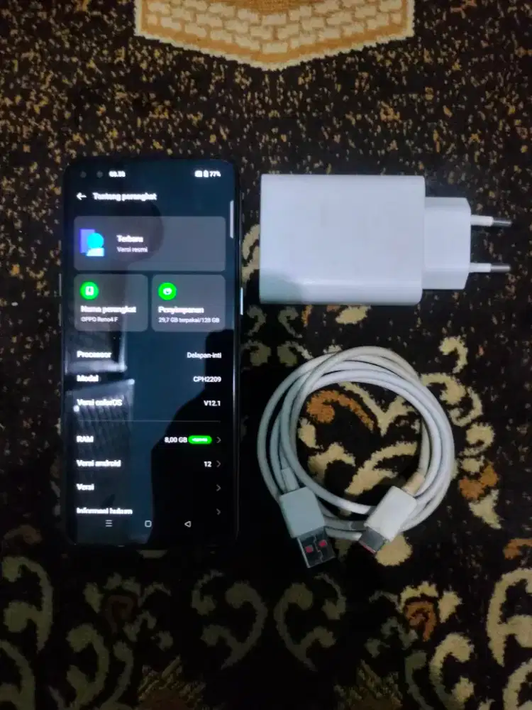 Oppo Reno 4F 8+5/128GB HP + Casan 18 Watt