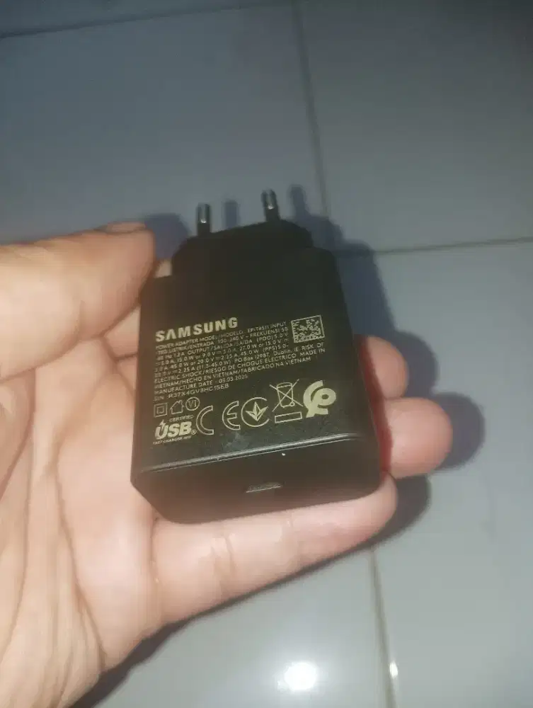 Kepala charger Samsung 45watt original super fast charging super cpt