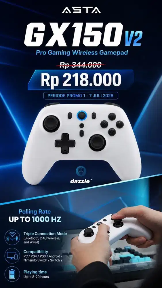 Pro Gaming Wireless Gamepad rexus GX150