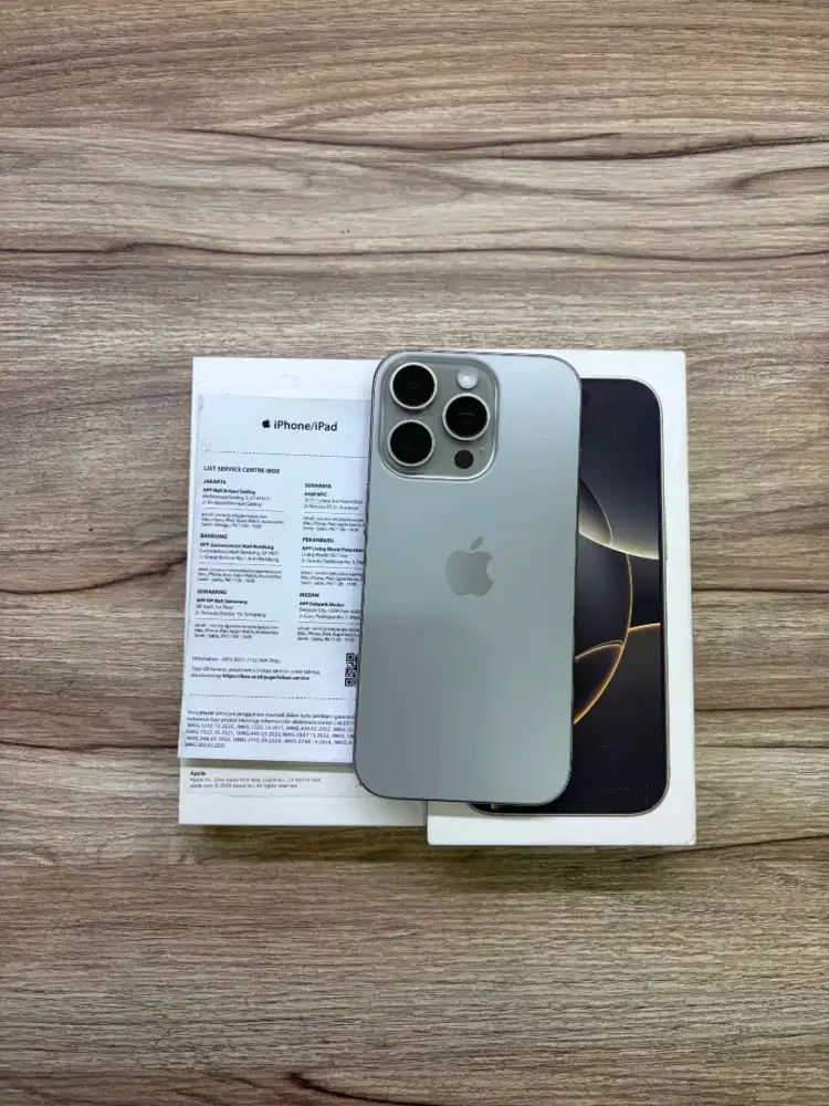 Iphone 16 pro 128 ibox garansi februari 2027