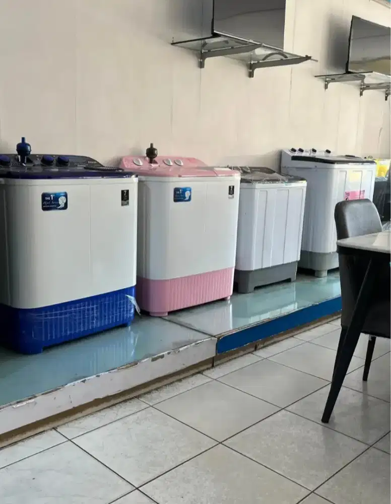 Credit mesin cuci 2 tabung dan elektronik tanpa dp