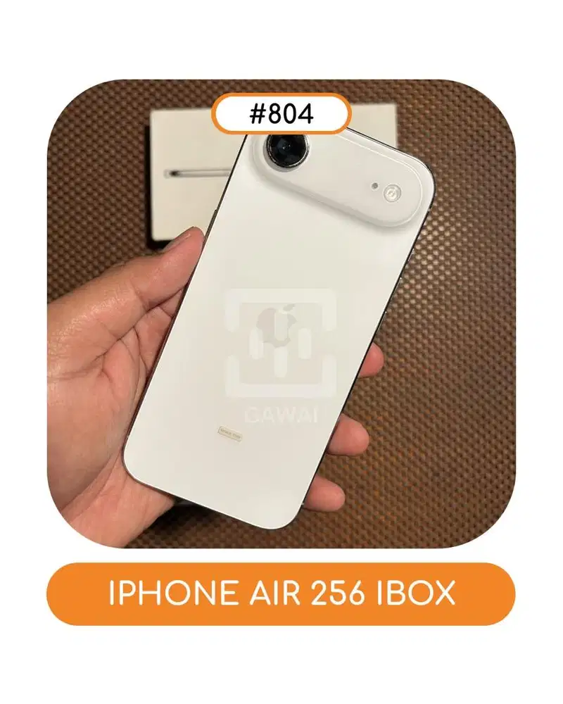 #804 Iphone Air White 256 Ibox Garansi 03 January 2027 BH 99%