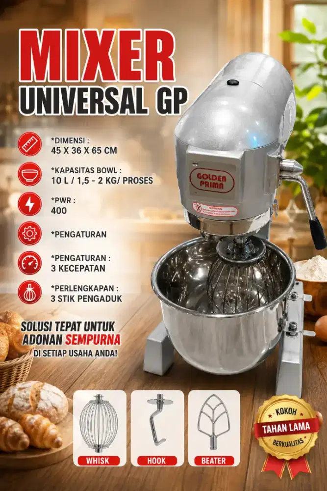 MESIN MIXER ROTI CAKE UNIV 10 GP