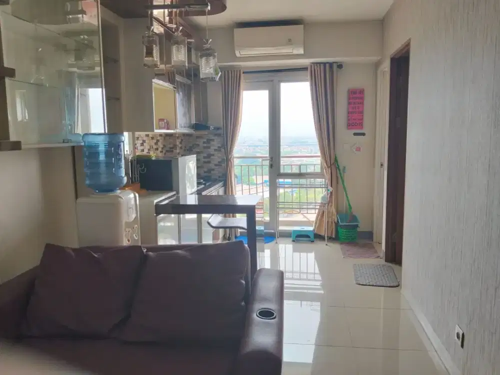 Dijual 2BR Oak Tower A Full Furnish Lantai 16 – Siap KPA, 3 Menit LRT Pulomas, Siap Huni