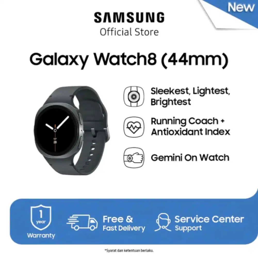 NEW! Samsung Galaxy Watch8 44mm Resmi