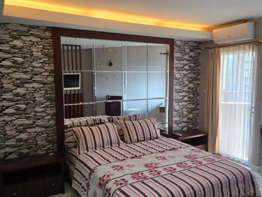 Sewa Apartemen Studio Mediterania 1 tanjung Duren Full Furnished Interior Premium Siap Huni