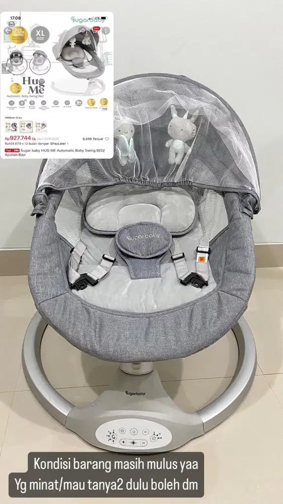 Sugar baby automatic swing bed