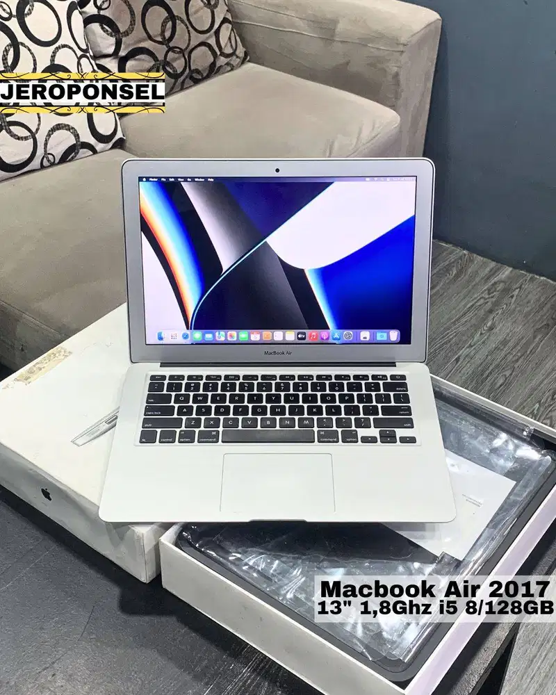 MACBOOK AIR 2017 128GB FULL SET ORIGINAL SILVER
