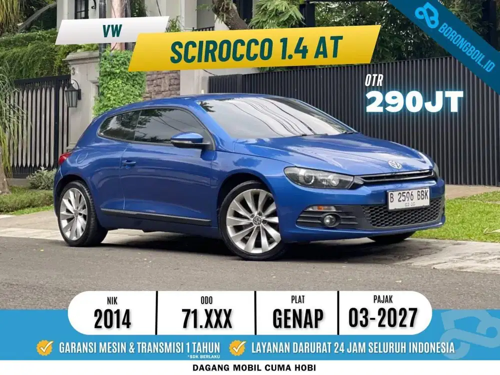 VW SCIROCCO 1.4 AT 2014 SIAP PAKAI