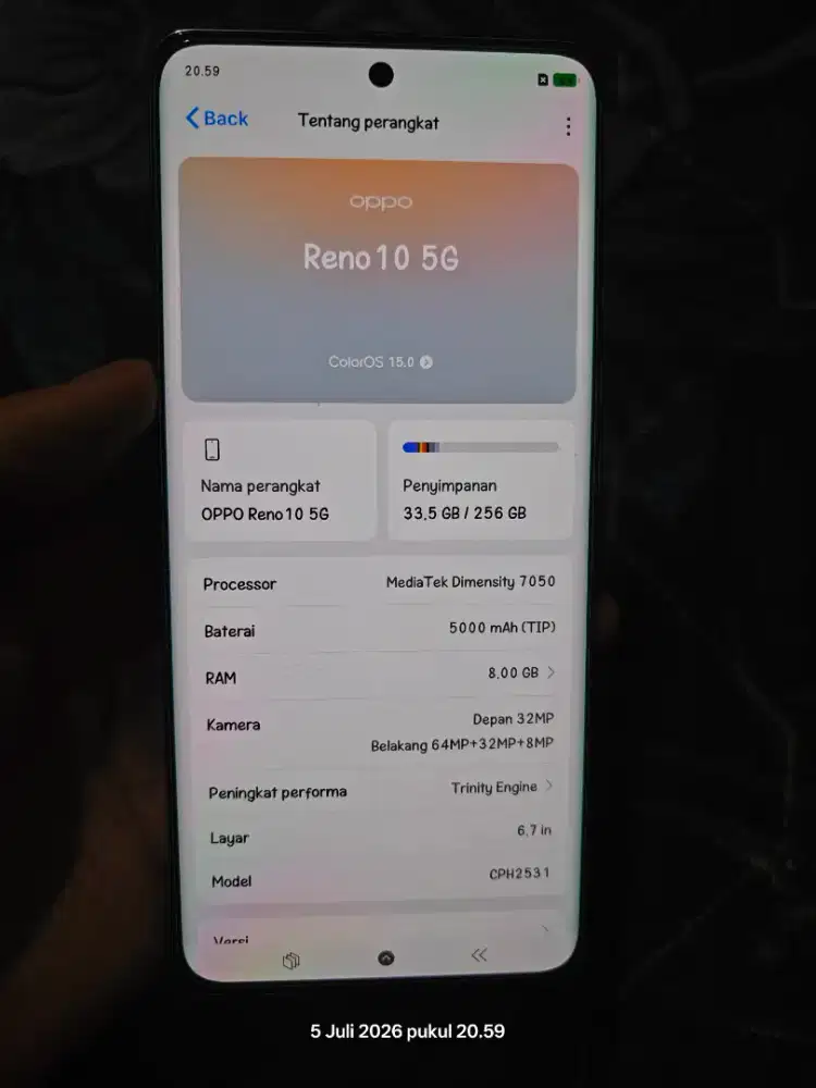 Oppo Reno 10 5G 8+8/256