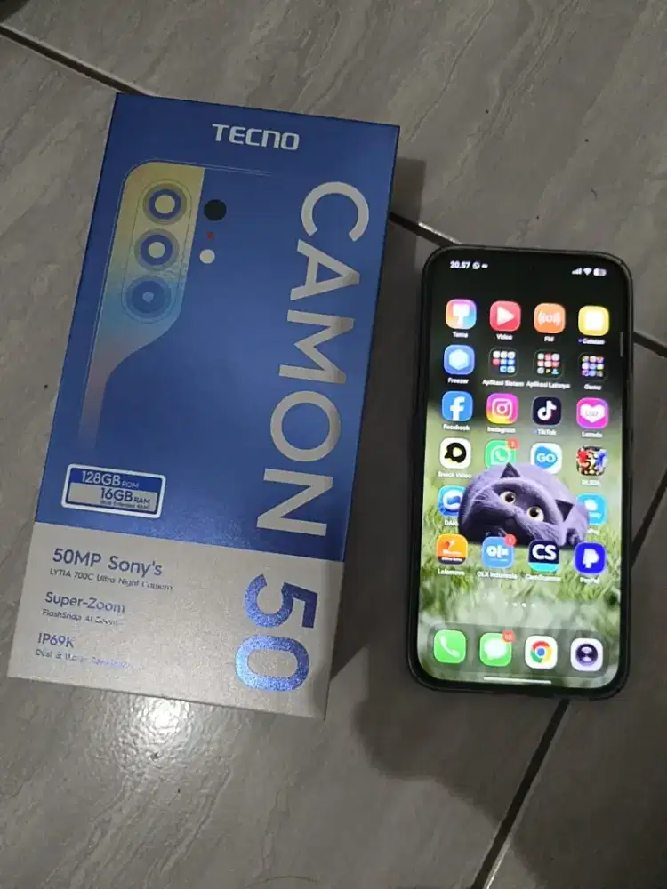 Tecno Camon 50 Fullset Nominus 8/128GB Like new