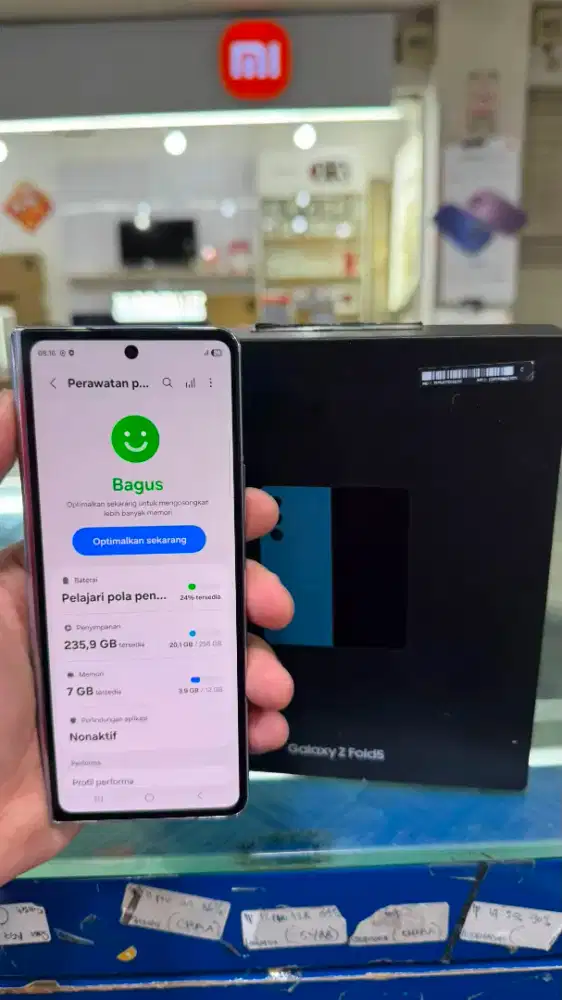 Jual Samsung Z Fold 5 12/256 GB resmi SEIN Fullset mulus semua orian