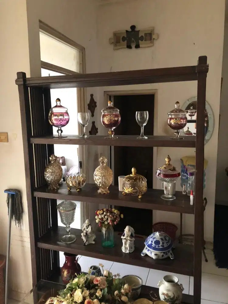 Rak Partisi Kayu Minimalis 4 Susun – Rak Display/Pajangan