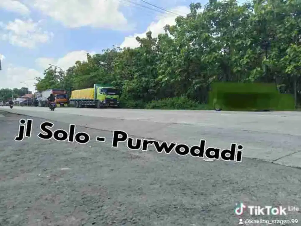 tanah strategis pinggir jl Solo Purwodadi di Sumberlawang