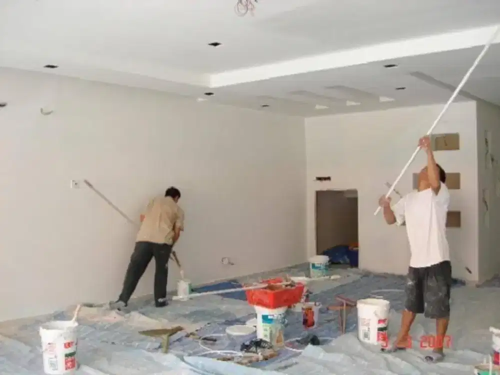 Tukang bangunan cat pasang keramik granit plitur plaster bocor bocor
