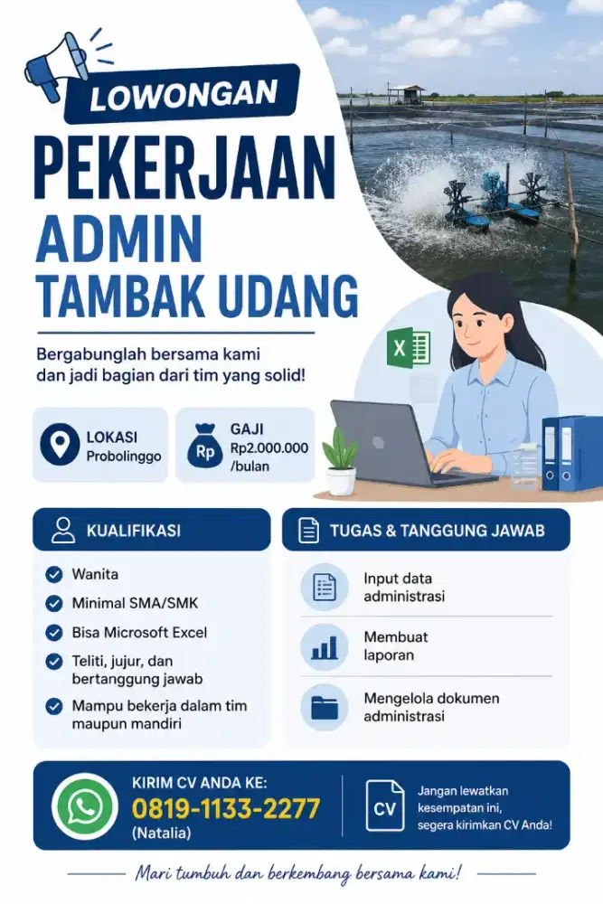 Di cari admin tambak udang