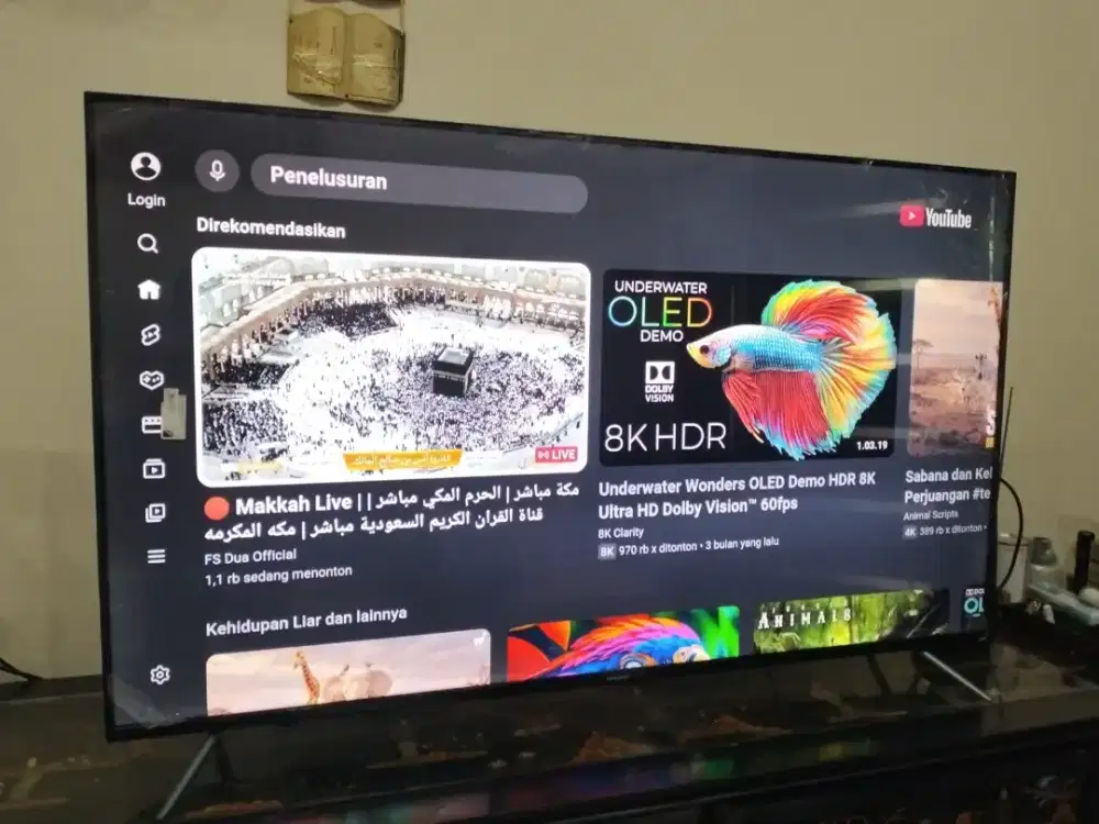 Jual smart android tv sharp 55in