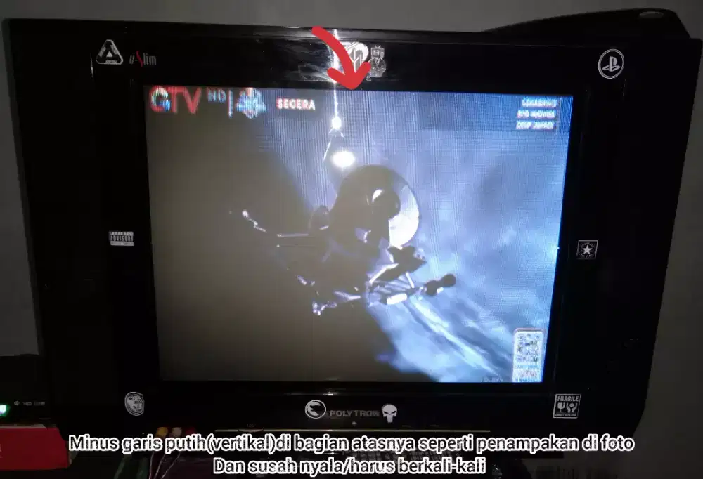 Tv tabung Polytron U-slim 21 inch