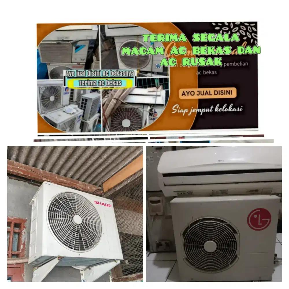 Terima ac bekas rusak