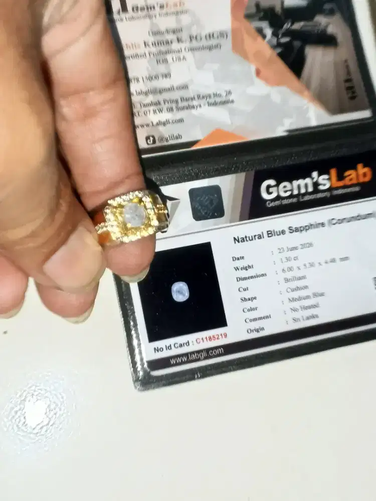 Blue safir Sri Lanka no heat