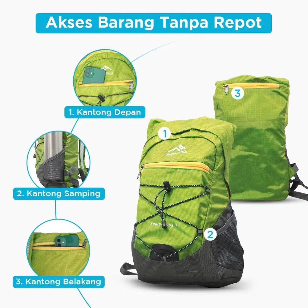 Tas outdoor ransel lipat