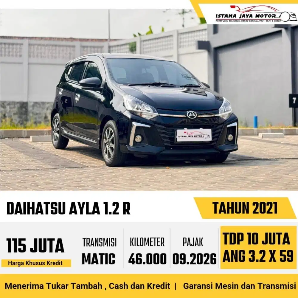 Daihatsu Ayla 1.2 R AT th 2021 #istana jaya motor