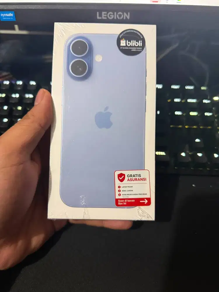 Iphone 17 Basic 256 GB Mist Blue , Garansi blibli