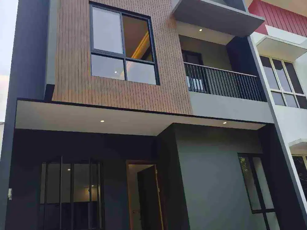 Rumah Brand New Scandinavia Desing Depan Taman Delatinos BSD city