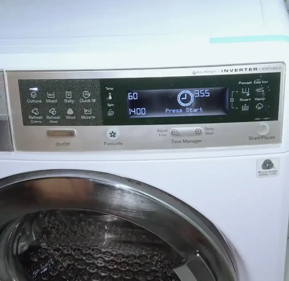 Jual Bu Mesin cuci Frontloading Electrolux 10kg EWF14012,normal,noken