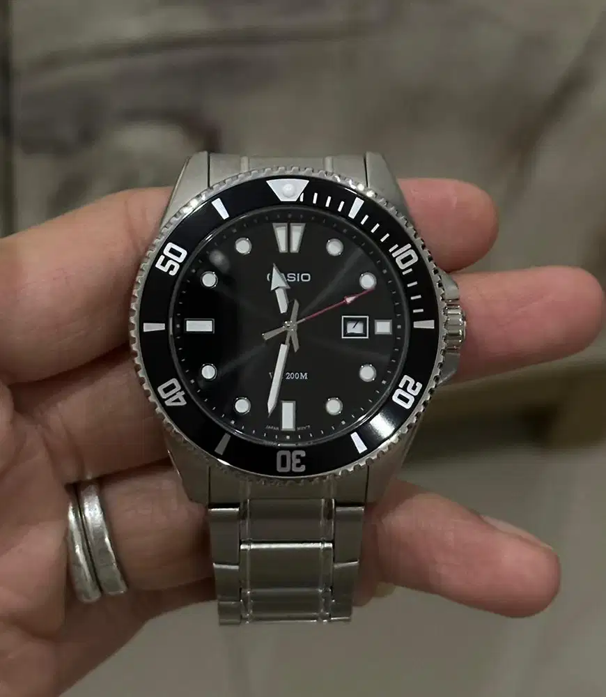 Casio marlin 44mm original new gransi 2 tahun