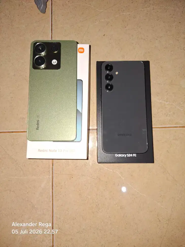 Jual 1 paket samsung s24 fe dan xiaomi redmi note 13 pro 5g
